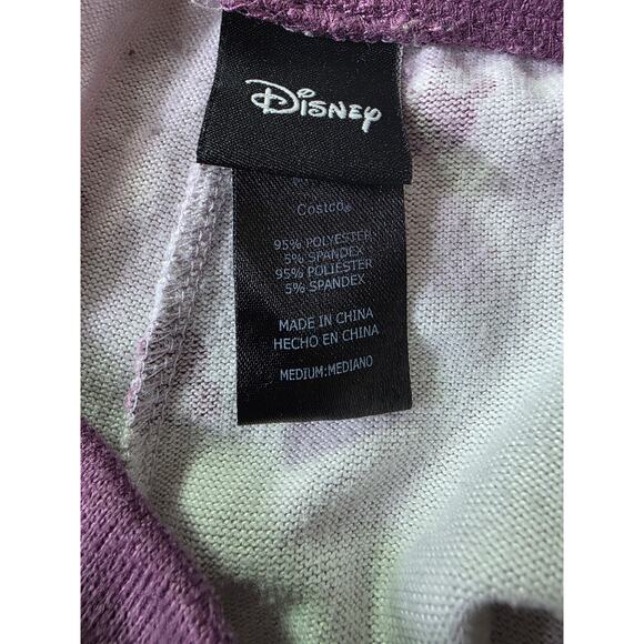 DISNEY Purple Heart Shape Full Length Warm Cozy Pajama Pants SZ M - Picture 3 of 8